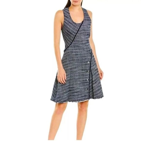Derek Lam 10 Crosby Tweed Fit and Flare Dress Size 14 - Picture 1 of 9